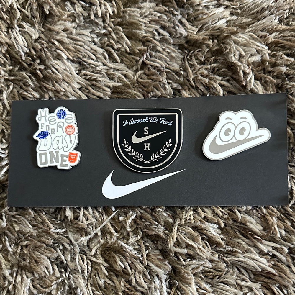 Nike Collectible Enamel Pin Trio